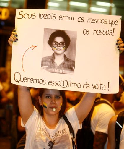 "Ses idées étaient les mêmes que les nôtres ! Nous voulons que cette Dilma nous revienne !"